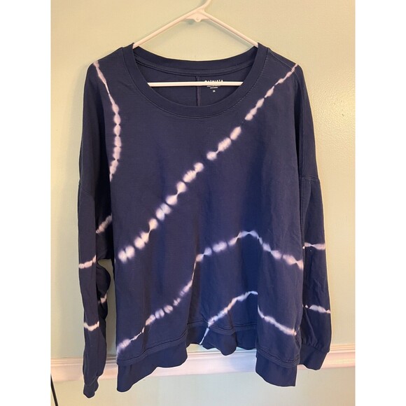Athleta 2x Sundown Sweatshirt II Eclipse Blue 986970 Plus Tie Dye - Picture 3 of 8